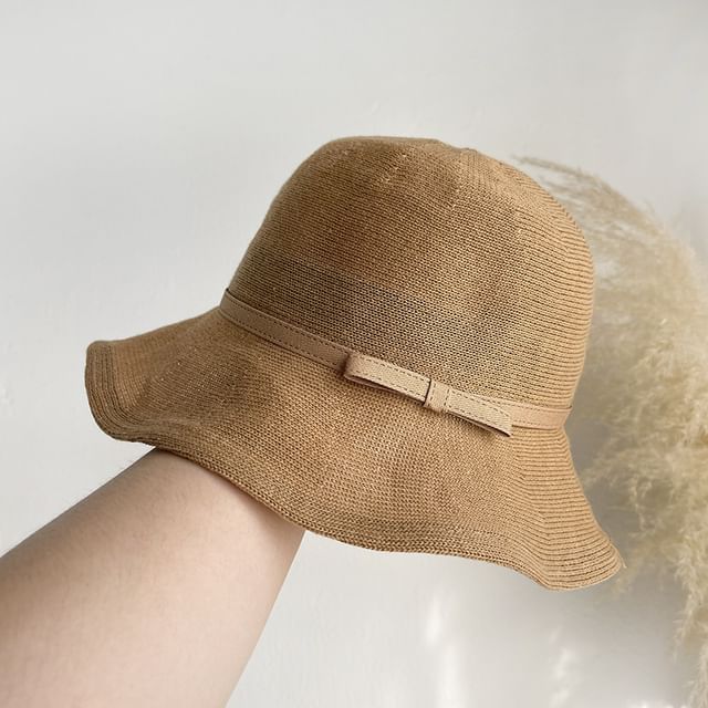 Bow Plain Bucket Hat