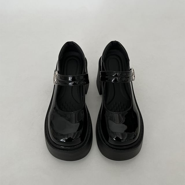 Block Platform Mary Pumps Jane Heel