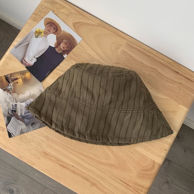 Bucket Hat Frayed Plain