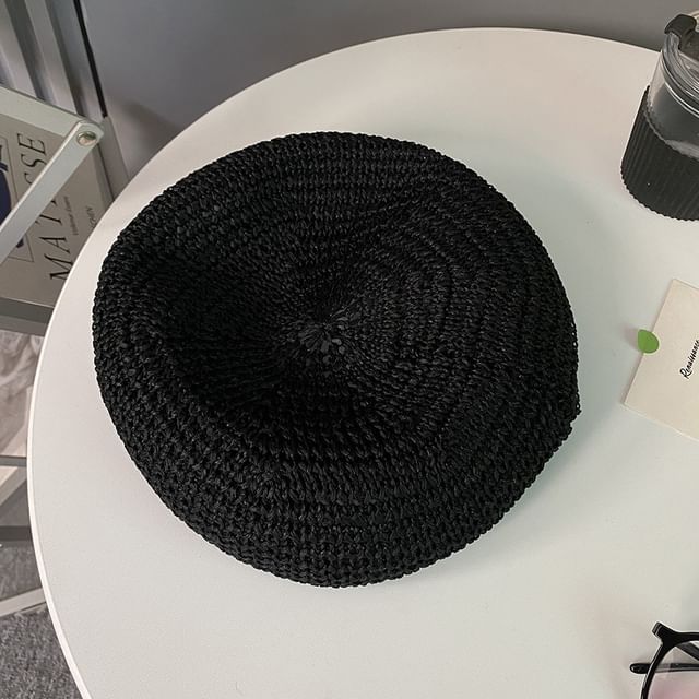 Plain Beret Perforated