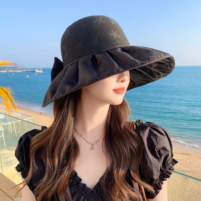 Ruched Hat Sun Patterned