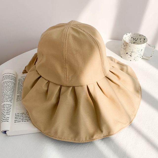 Hat Plain Ruched Sun