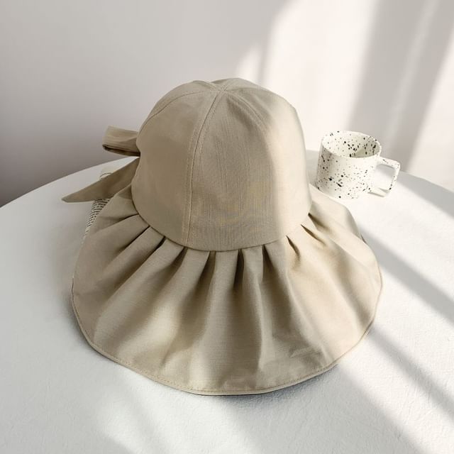 Hat Plain Ruched Sun