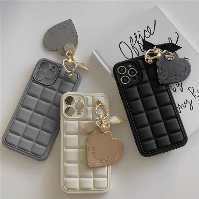 Case Phone Heart Charm