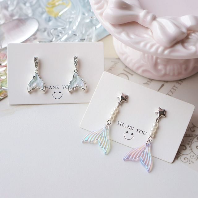 Mermaid Dangle (Various Earring Tail Designs) Alloy