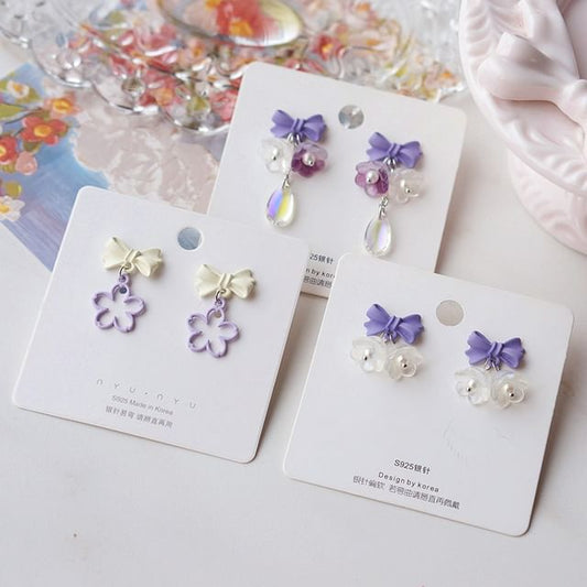 Designs) Earring Dangle (Various Alloy Floral