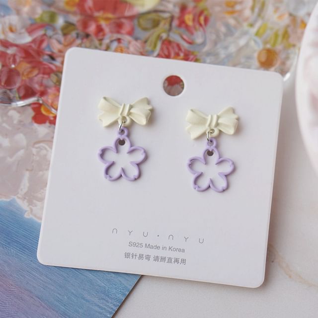 Designs) Earring Dangle (Various Alloy Floral