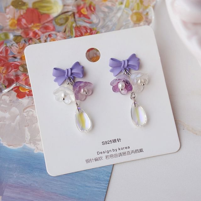 Designs) Earring Dangle (Various Alloy Floral