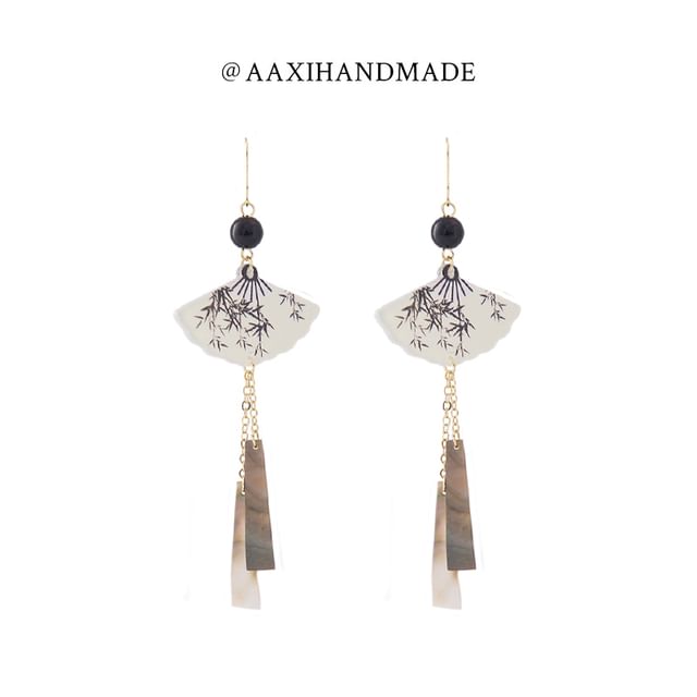 Fan Earring Alloy Dangle
