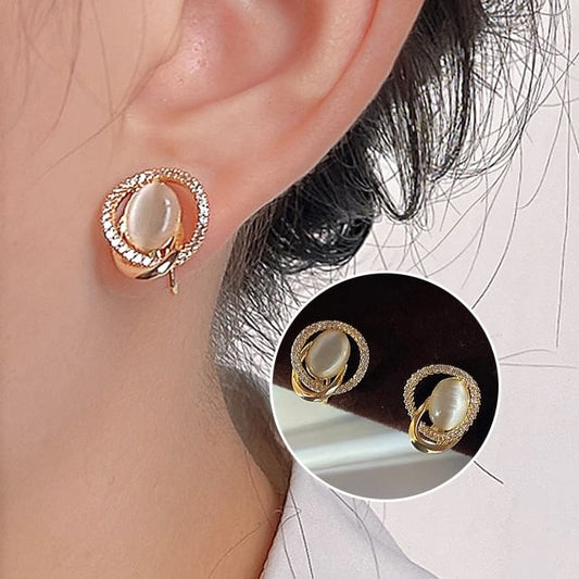 Ear Rhinestone Alloy Cuff