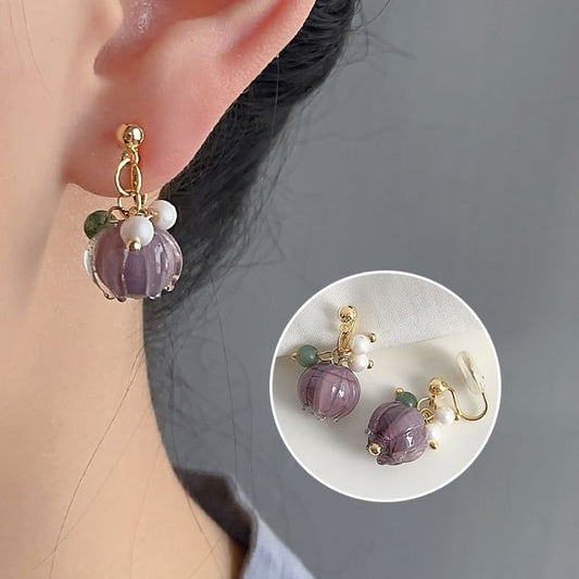 Ear Gemstone Pearl Cuff Alloy Faux