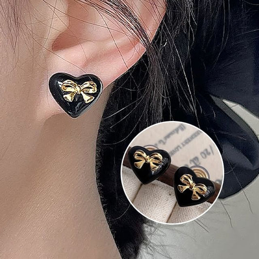 Bow Ear Alloy Heart Cuff