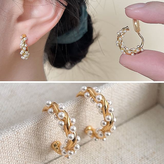 Cuff Faux Alloy Ear Pearl
