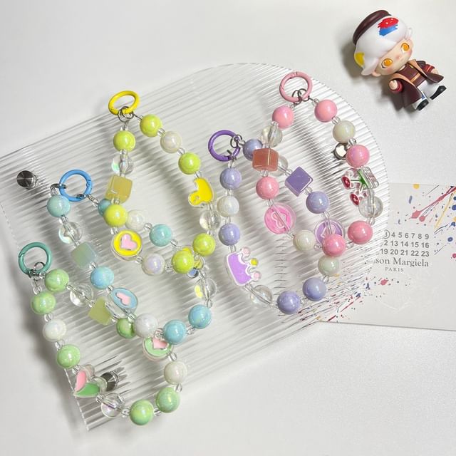 Bead Strap Phone (Various Designs) Acrylic