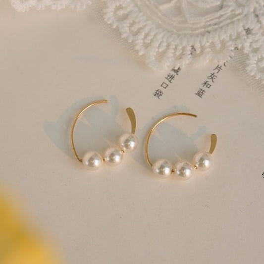 Pearl Faux Drop Earring
