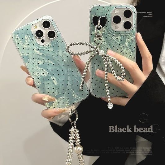 Set Strap Charm Case Polka Dot Phone /