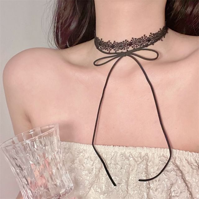 Lace Black Choker Necklace