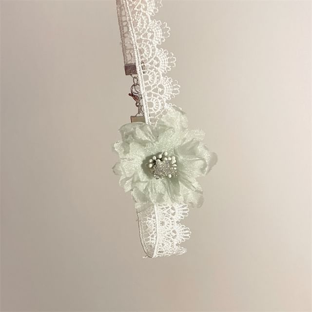 Choker Fabric Floral Lace
