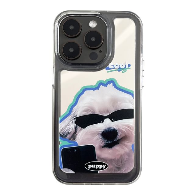 Phone Case Dog Mirrored