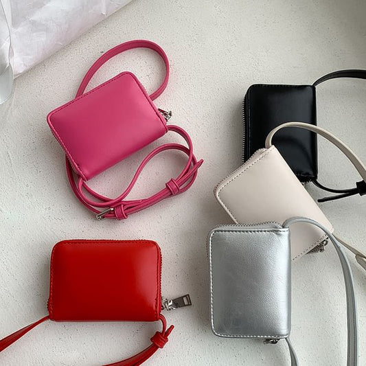 Bag Plain Crossbody Faux Leather