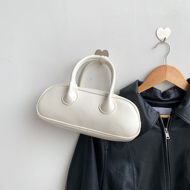 Crossbody Plain Top Leather Faux Bag Handle