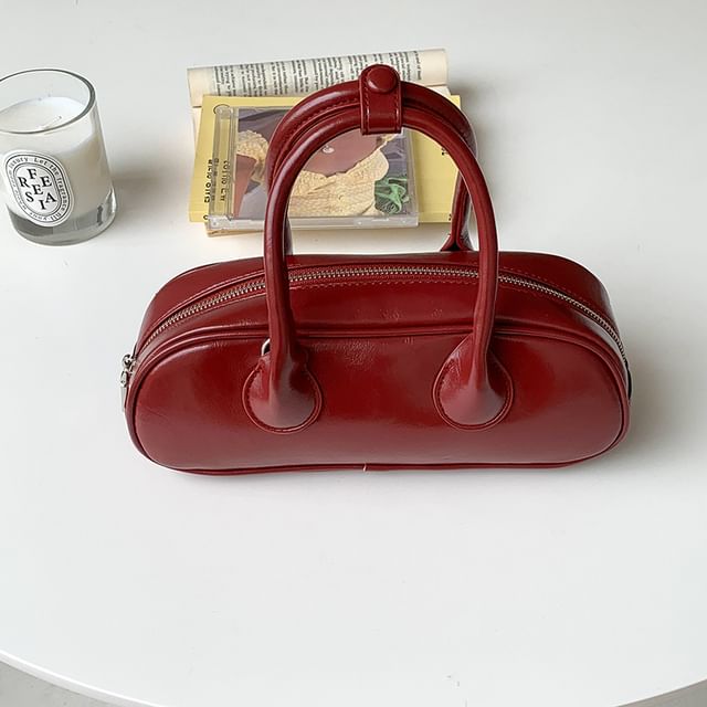 Crossbody Plain Top Leather Faux Bag Handle