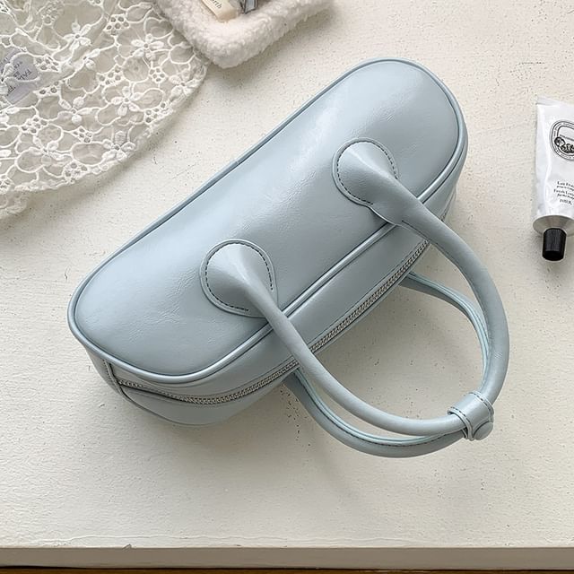 Crossbody Plain Top Leather Faux Bag Handle