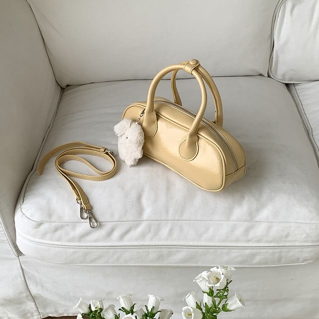 Crossbody Plain Top Leather Faux Bag Handle