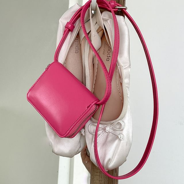 Bag Plain Crossbody Faux Leather