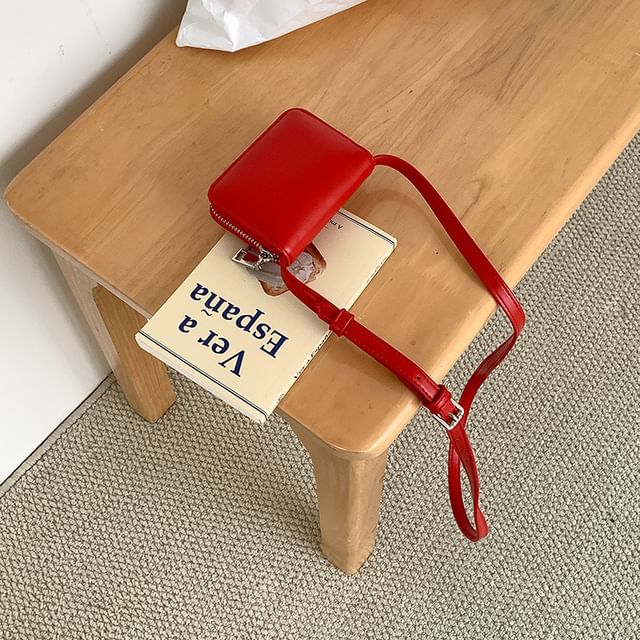 Bag Plain Crossbody Faux Leather