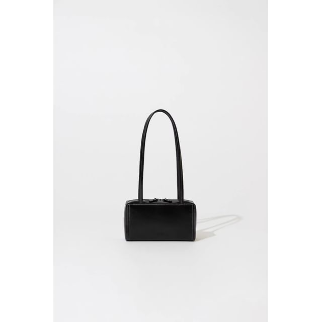 Shoulder Bag Plain Leather Faux