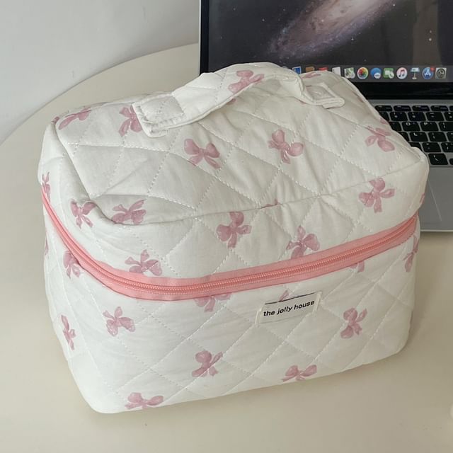 Bow Fabric Pencil Case