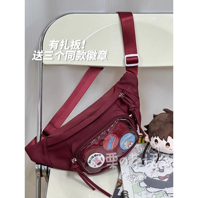 PVC Panel Belt Bag / Bag Charm / Set