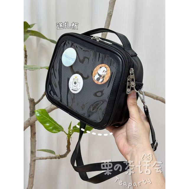 PVC Panel Crossbody Bag / Bag Charm / Set