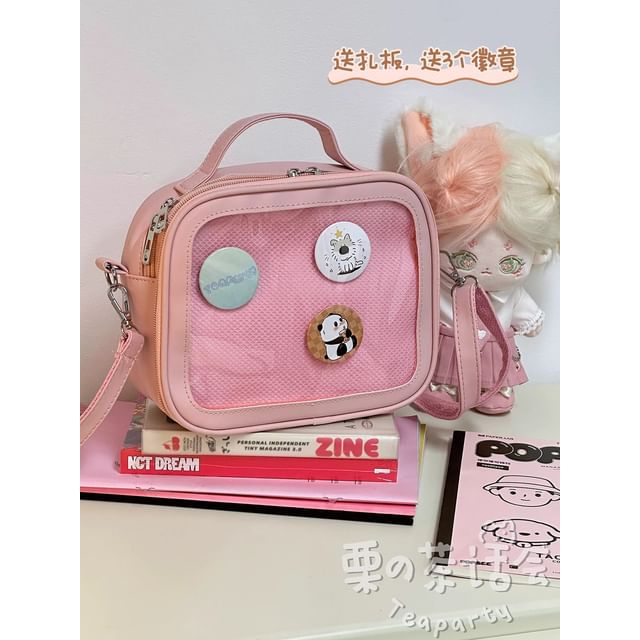 PVC Panel Crossbody Bag / Bag Charm / Set