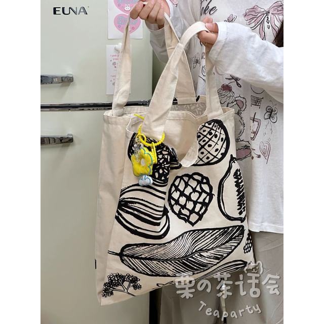 Print Tote Bag / Bag Charm / Set