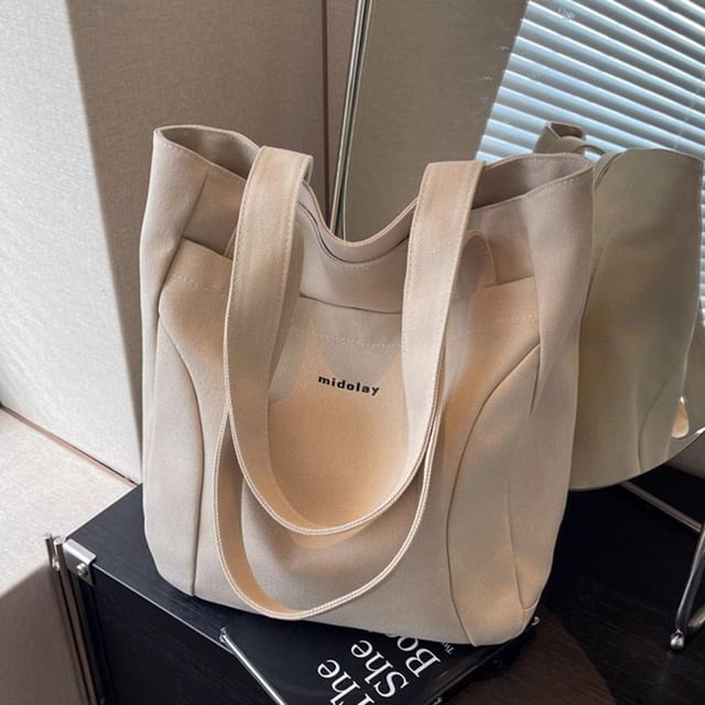 Bag Canvas Lettering Tote