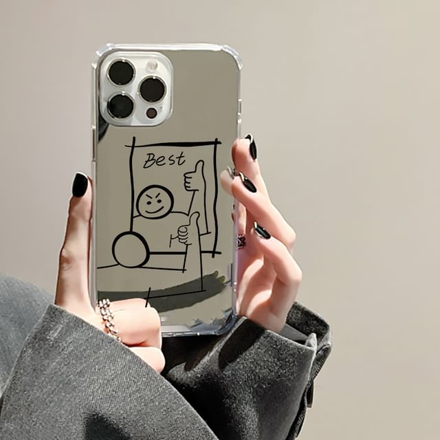 Mirrored Phone Case Cartoon