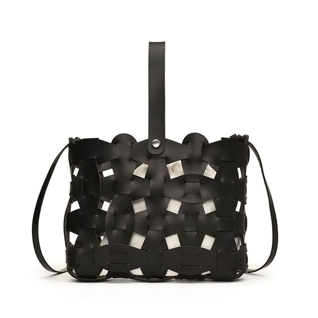 Cutout Faux Bag Leather Crossbody