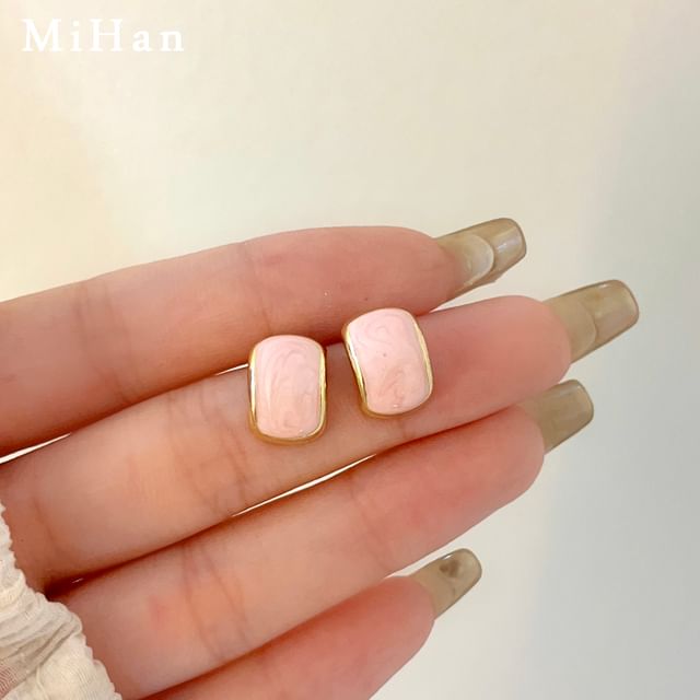 Alloy Earring Stud Glaze