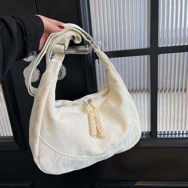 Textile Plain Shoulder Bag