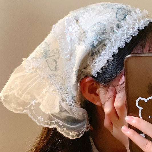 Designs) (Various Lace Trim Bandana Butterfly