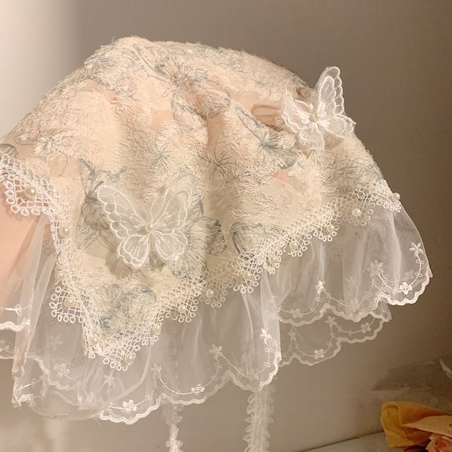 Designs) (Various Lace Trim Bandana Butterfly