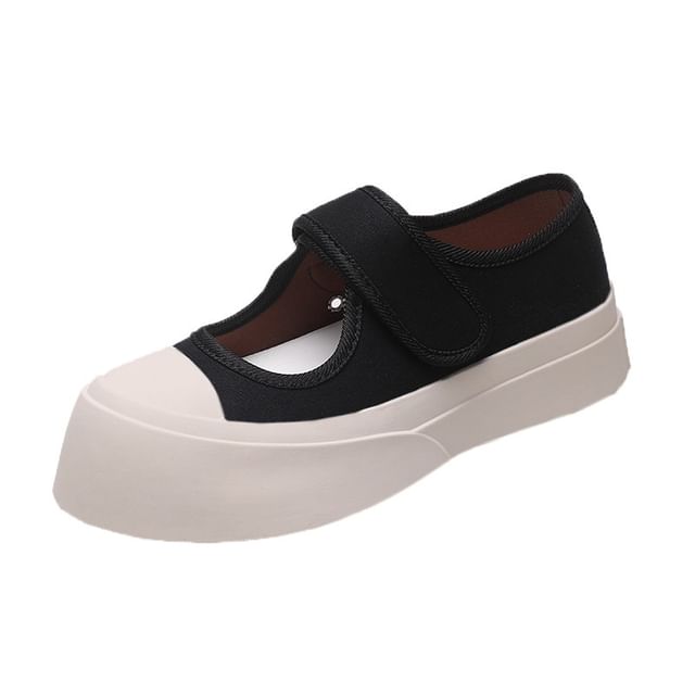 Jane Platform Strap Mary Shoes Adhesive