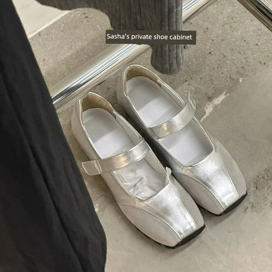 Adhesive Balletcore Strap Flats