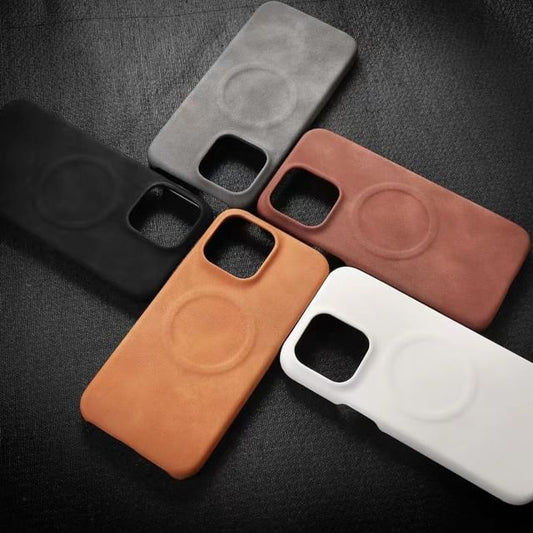 Case Phone MagSafe Leather Faux