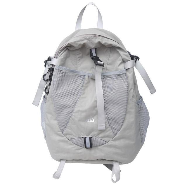 Print Backpack Star Panel Mesh Multi-Pocket