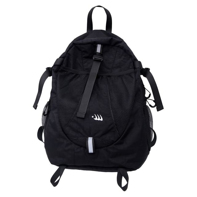 Print Backpack Star Panel Mesh Multi-Pocket