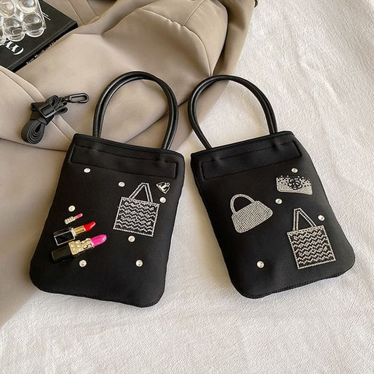 Bag Rhinestone Top Handle Crossbody