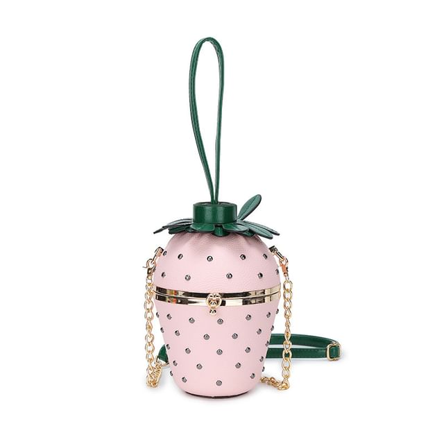 Strap Bucket Strawberry Chain Bag